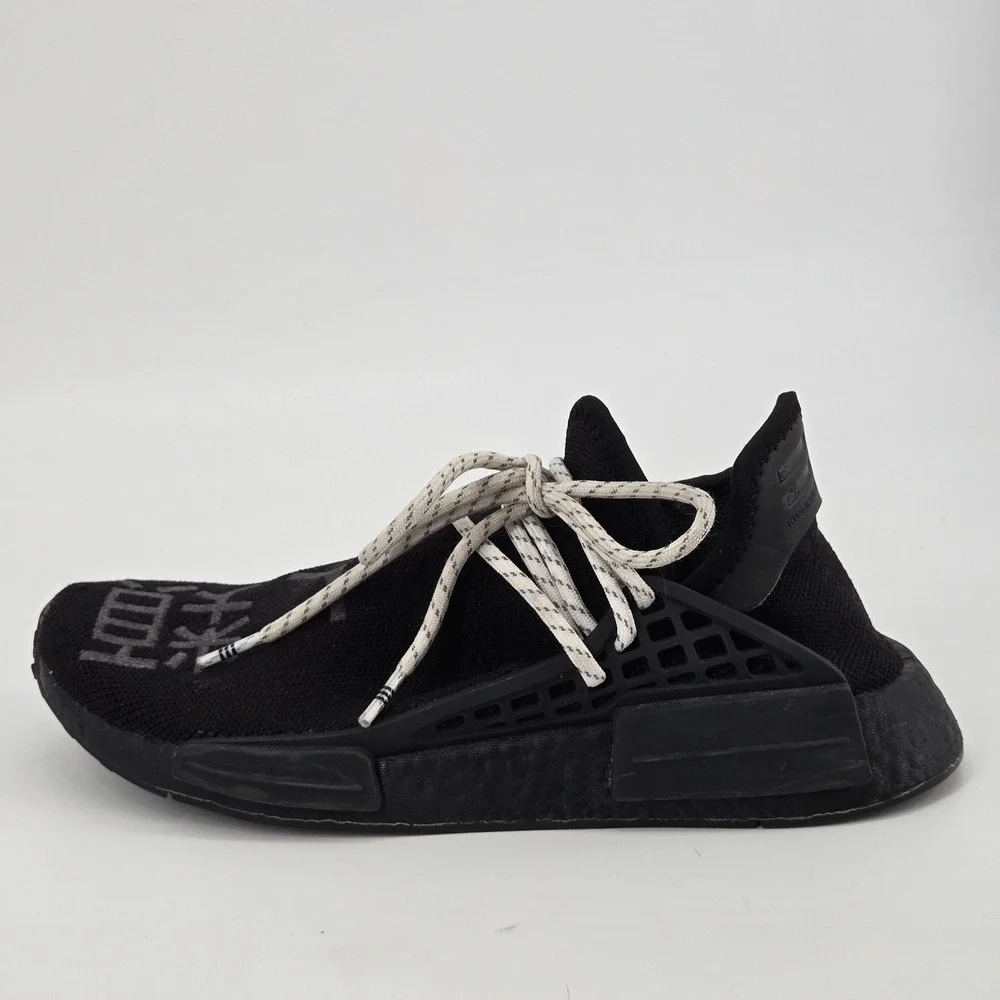 adidas Pharrell x NMD Human Race Black White Speckled Laces Men‎ Size 7 GY0093